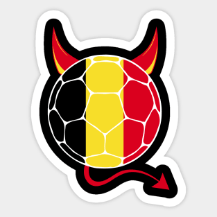 Belgium Football Halloween Sticker